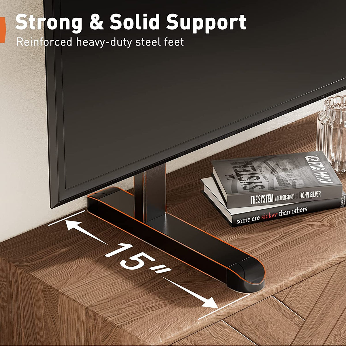 Perlegear table top on sale tv stand