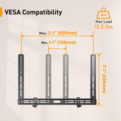 Sound Bar Mount with Holes/Without Holes